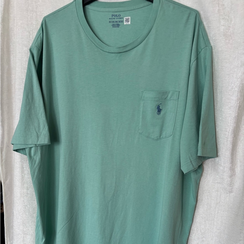 Ralph Lauren’s men’s T-shirt. 2XLT Mint Green